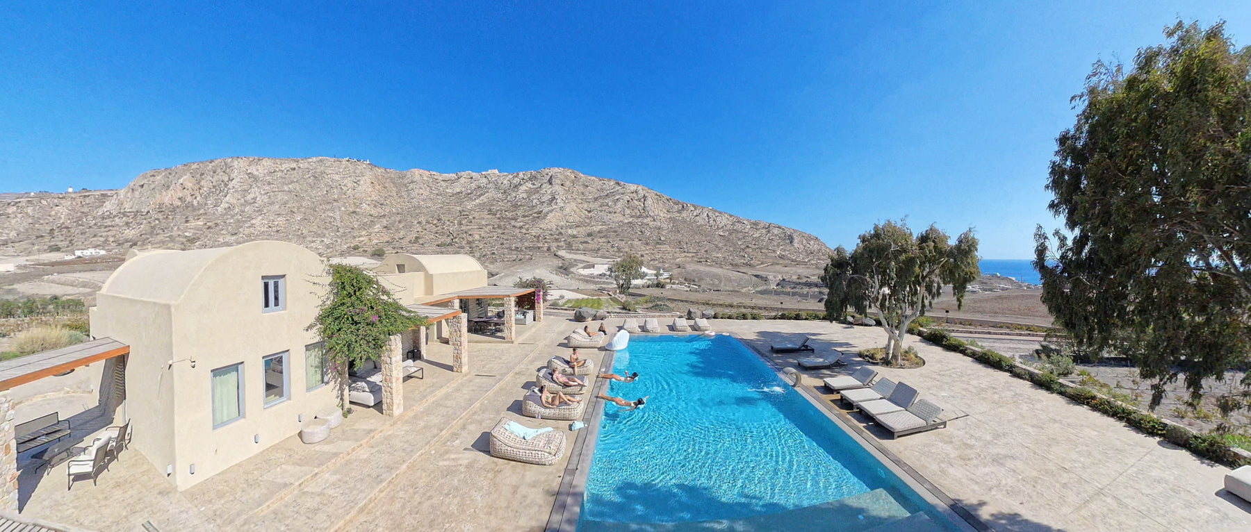 Santorini Creator House organized by Maison Bold with content creators and partner brands in Santorini